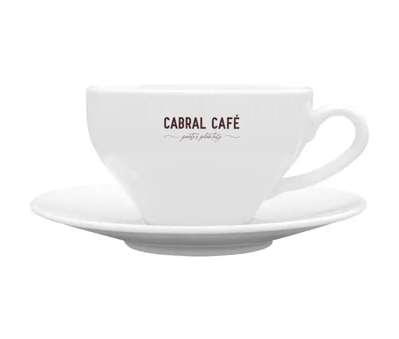 Filiżanka 300 ml Cabral Cafe ze spodkiem - Cappuccino & Flat White