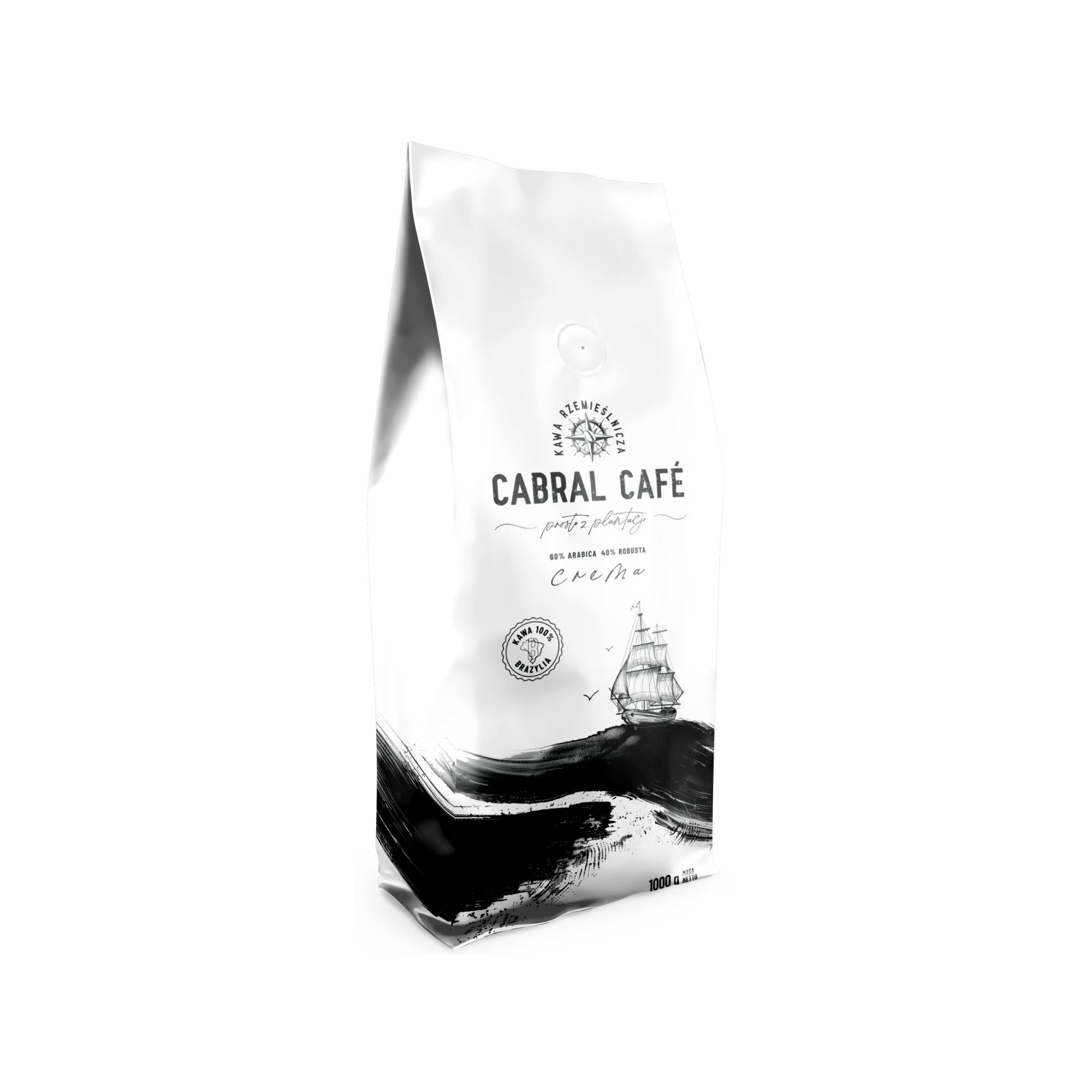 Kawa ziarnista CABRAL CAFE Crema(Rzemieślnicza) 1 kg
