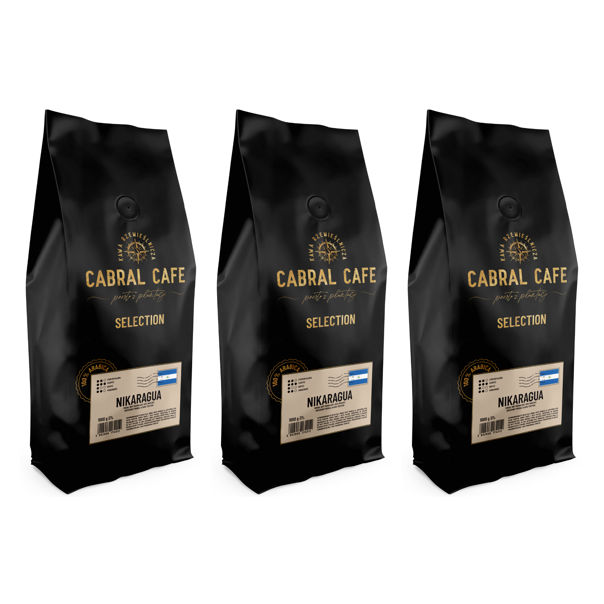 Kawa ziarnista CABRAL CAFE Selection Nikaragua 1 kg