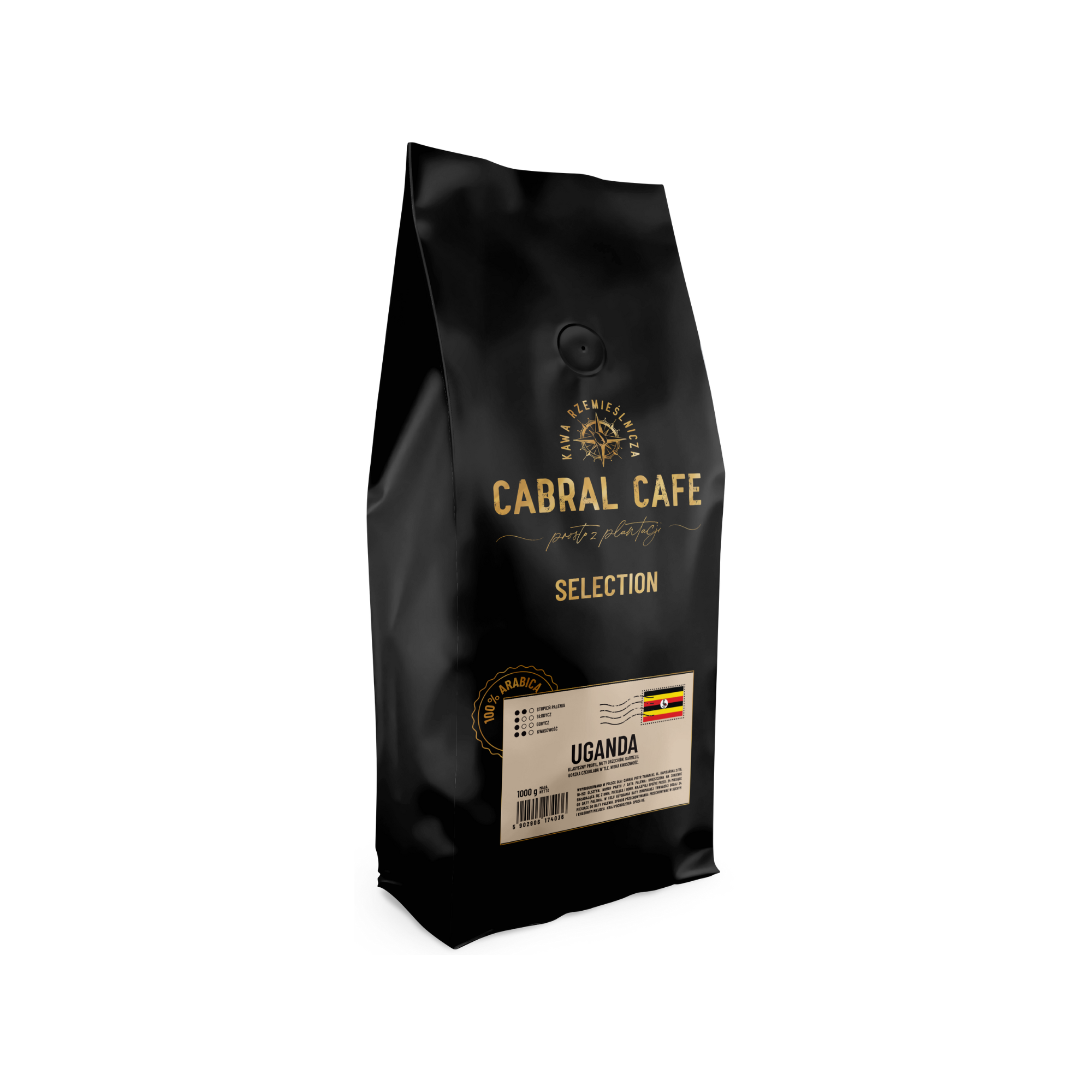 Kawa ziarnista CABRAL CAFE Selection Uganda 1 kg