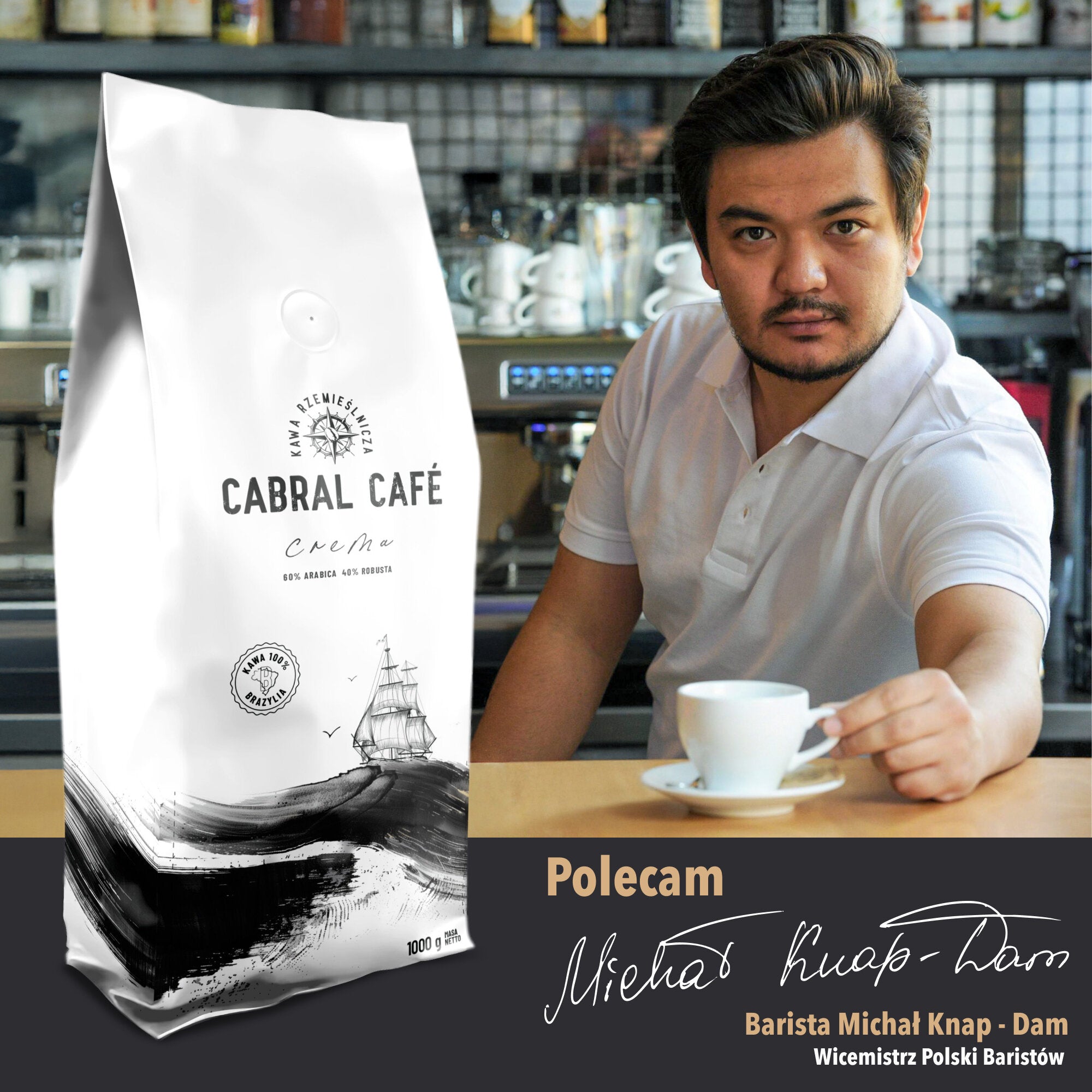 CABRAL CAFE Crema Coffee Beans (Artisanal) 1 kg