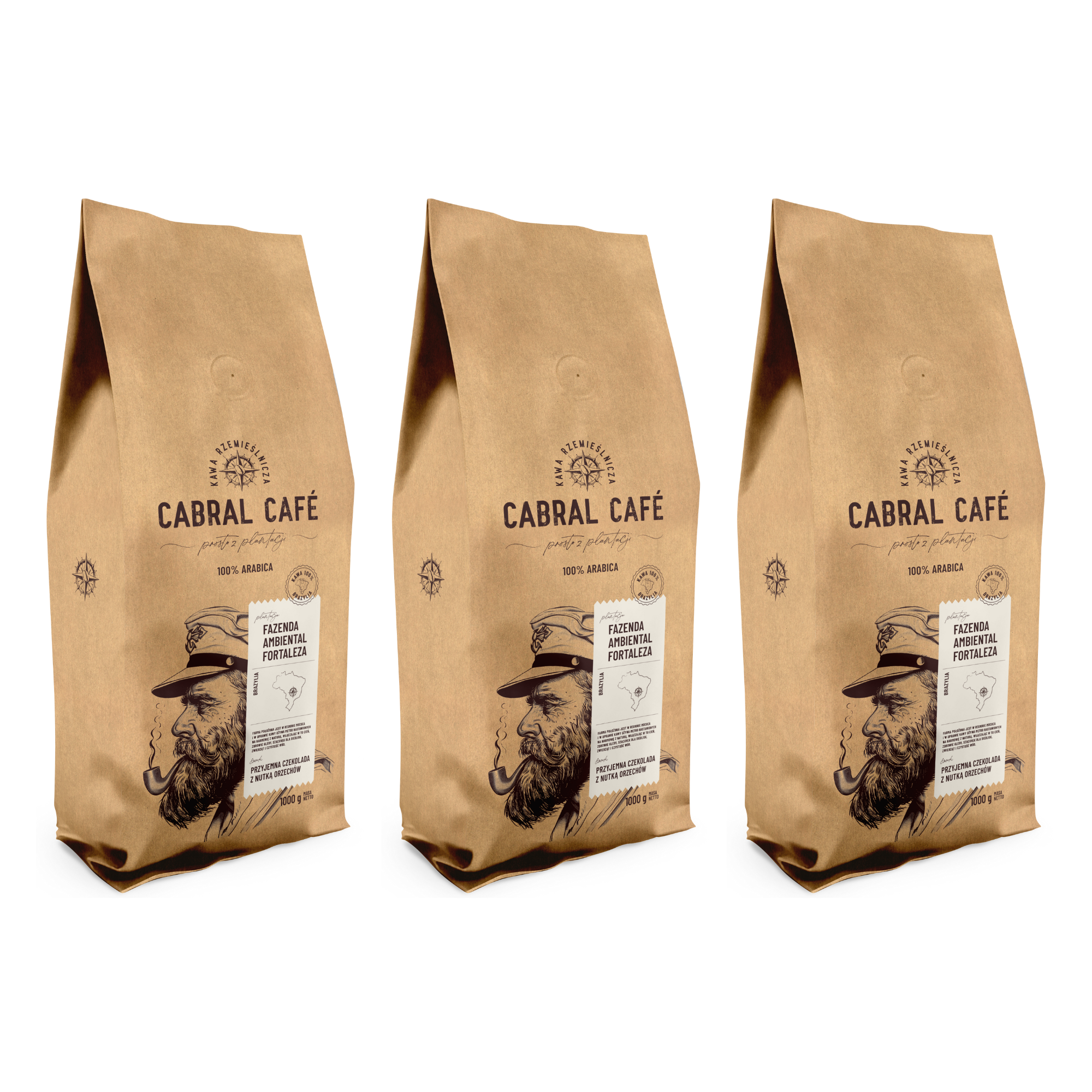 Kawa ziarnista CABRAL CAFE Fazenda Ambiental Fortaleza (Rzemieślnicza) 1 kg