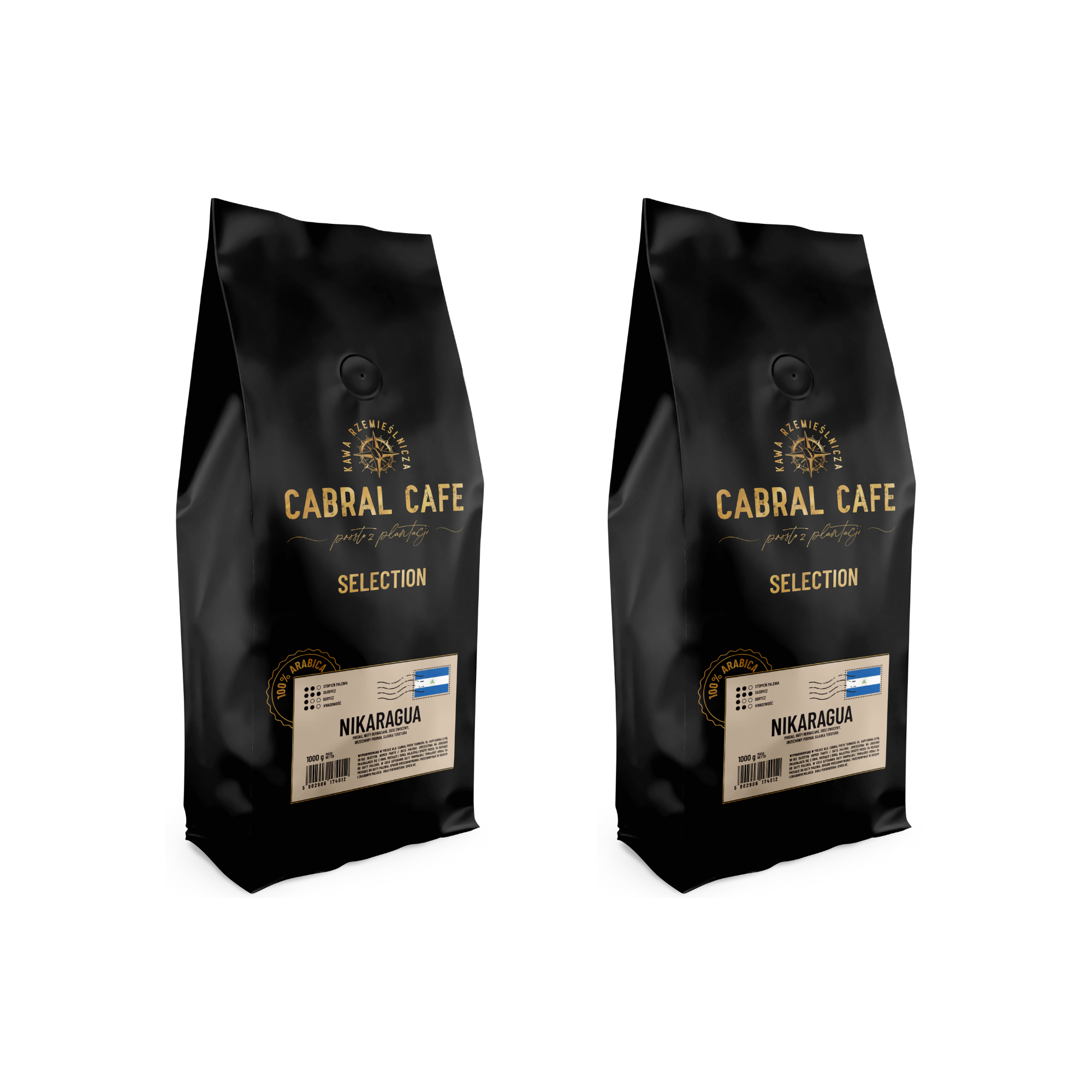 Kawa ziarnista CABRAL CAFE Selection Nikaragua 1 kg