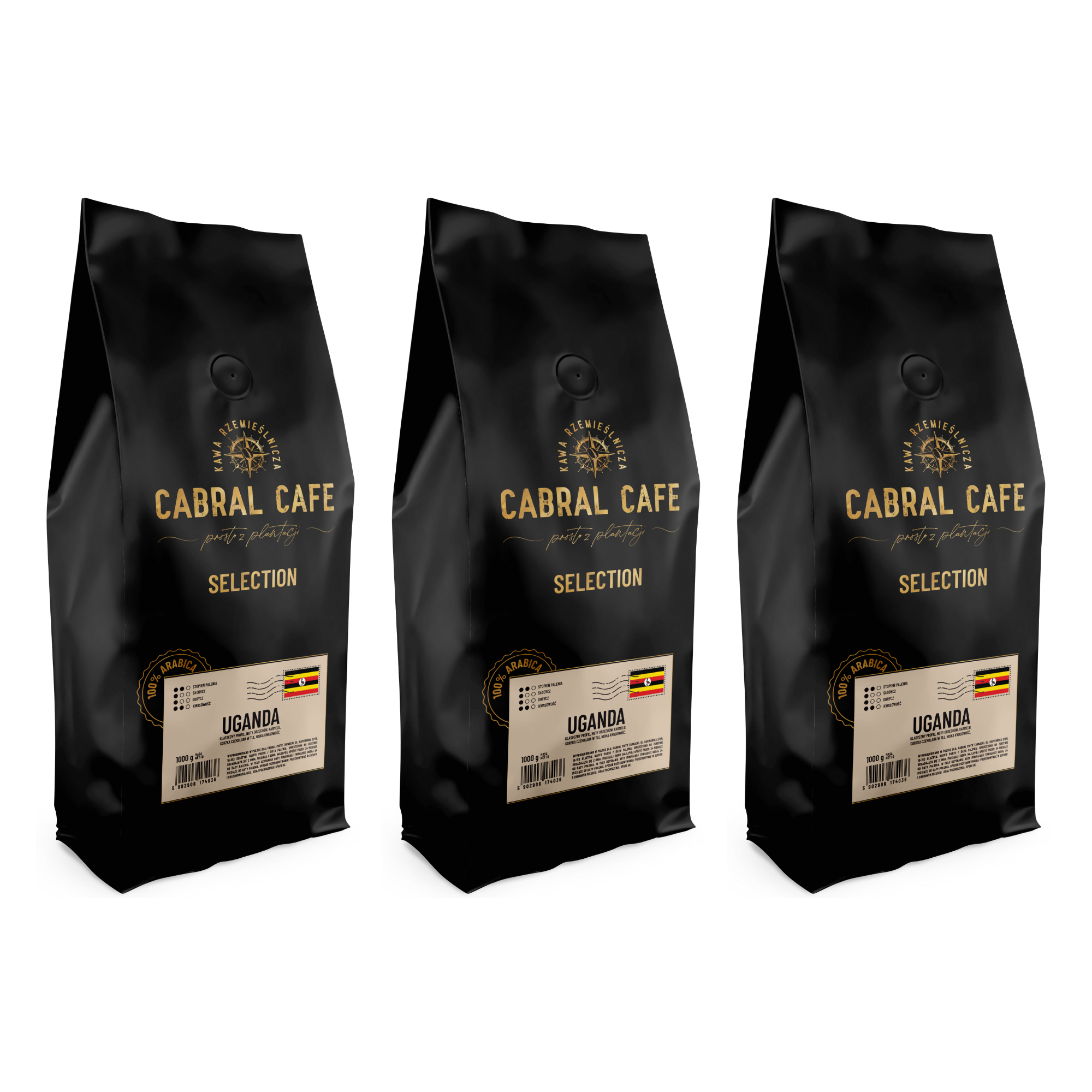 CABRAL CAFE Selection Uganda coffee beans 1 kg